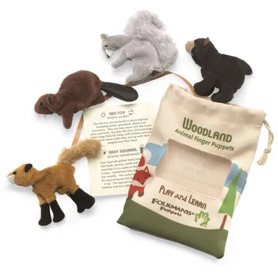 Produktbild von Folkmanis Fingerpuppen Spielset Waldtiere 2769
