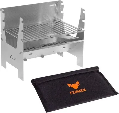 Image de Barbecue mobile en acier inoxydable pour le camping et le jardin