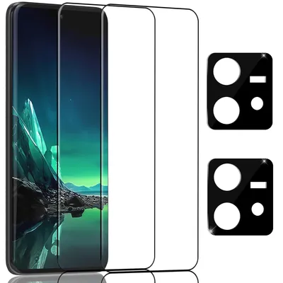 Zdjęcie produktu dla 2-pak Motorola Edge 40 Neo Szkło ochronne na ekran & 2-pak ochrona obiektywu - Szkło hartowane 9H - Super jakość 3D