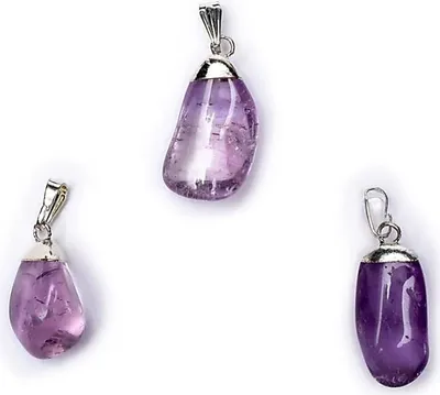 Produktbild von Amethyst Edelsteinanhänger mit gebohrtem Stift -- ±1-3 cm online bestellen