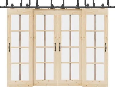 Imagen del producto de Kit de herrajes para puertas correderas acero  305 cm