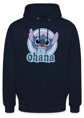 Produktbild von Lilo & Stitch Ohana Uni Hoodie, XXL, Navy