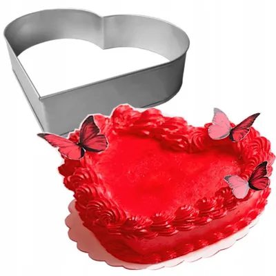 Produktbild von EkoForemki Herzförmige Backform Tortenring 18 cm