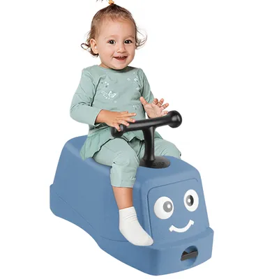 Produktbild von 4 in 1 Kinder Laufrad,Rutscher Kinderfahrzeug,Lauflernhilfe,Kinderauto für Kleinkinder von 1 bis 3 Jahren,Kinder Kraftfahrzeug,Babyroller(Blau)