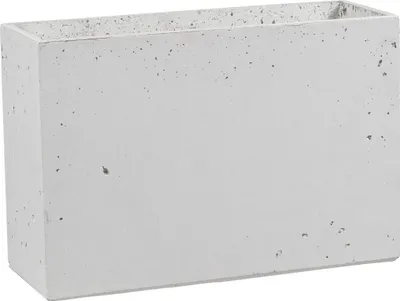Zdjęcie produktu dla Donica Betonowa Zewnętrzna Na Dwór Z Otworami Zadora LINEA M 60x22x40 biały