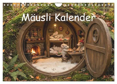 Produktbild von Mäusli Kalender (Wandkalender 2027 DIN A4 quer), CALVENDO Monatskalender