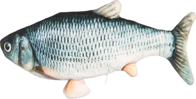Produktbild von Flamingo Katzenspielzeug Flounder beweglicher Fisch grau