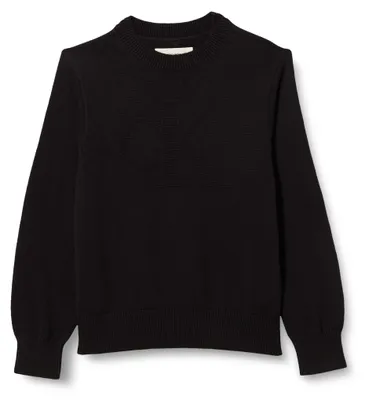 Produktbild von Calvin Klein Jungen Ck Logo Intarsia Sweater Lvckfjf04b Pullover Sweater, Schwar