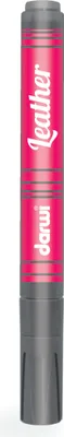 Produktbild von Darwi 6x Ledermarker Spitze 2mm, Inhalt 6ml, Schwarz Schwarz DA0420013100C