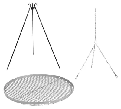 Produktbild von CookKing Stahl Schwenkgrill mit Grillzubehör Dreibein Grill inkl. Edelstahl Grillrost Ø 50 cm