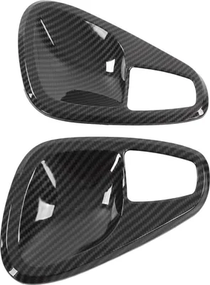 Produktbild von Innenraum Türgriff Schüssel Abdeckung Trim Carbon Fiber Style Ersatz für Smart Fortwo W451 Facelift 2011?2014
