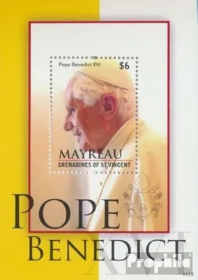 Produktbild von Briefmarken St. Vincent - Mayreau 2011 Mi Block24 (kompl.Ausg.) postfrisch Papst Benedikt XVI.