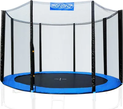 Produktbild von MONZANA® Sicherheitsnetz Trampolin Ø 183/244/305/366/427 cm 6-8 Stangen UV-beständig Trampolinnetz Trampolinschutz, Größe:305 cm