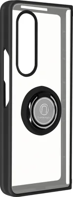 Produktbild von Avizar, Hybrid Handyhülle mit Ring-Halterung für Samsung Galaxy Z Fold 3, Schwarz
