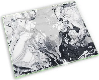 Produktbild von Untersetzer für Grabkerze Motiv Grabstein Gummifüße - 60x52 cm - Tintenabstraktion