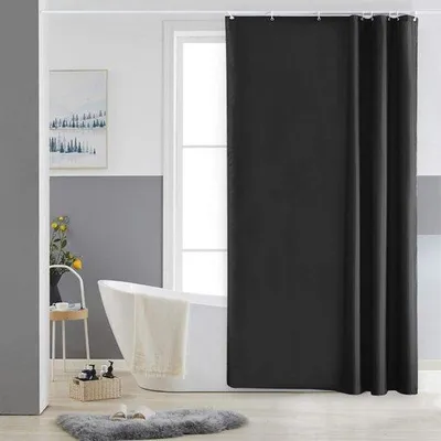 Obrázek produktu pro Závěs do sprchy Famanu – vodotěsný a odolný proti plísním – 150 x 200 cm – tmavě šedý