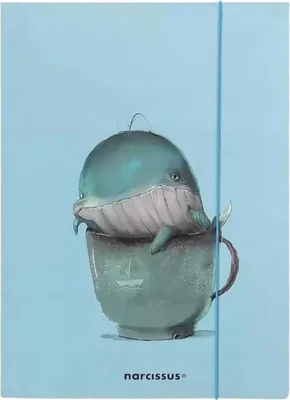 Obrázok produktu pre Teczka A4 na gumkę CUTE z motywem Wieloryba