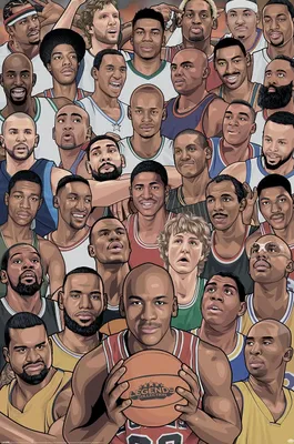 Immagine prodotto di Pallacanestro - Leggende - 61x91,5 cm - Poster