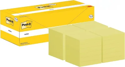 Produktbild von Post-it Notes Haftnotizen 76 x 76 mm gelb 24 Blöcke á 100 Blatt