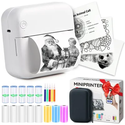 Immagine prodotto di Mini stampante portatile da 300 DPI per telefono, con connessione Bluetooth