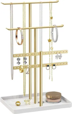 Produktbild von Goldener Schmuckorganizer - Schmuckständer - Stabil
