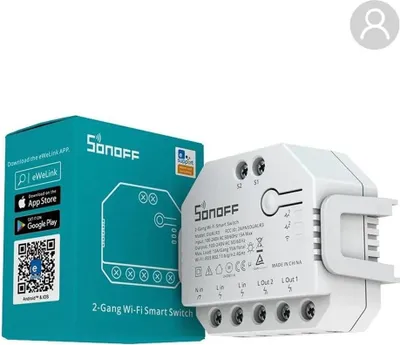Obrázok produktu pre Sonoff 2-kanálový WiFi inteligentný prepínač DUALR3 + meranie energie, 1 ks.