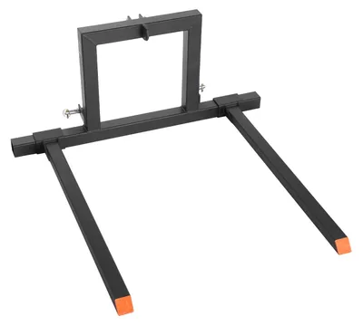Obrázek produktu pro Paletové vidle VEVOR 680 k, tříbodový vozík pro upínání, celková délka 1280 mm, vidlice s nastavitelnou šířkou 735-1170 mm, rychloupínací nástavce pro traktory kategorie 1