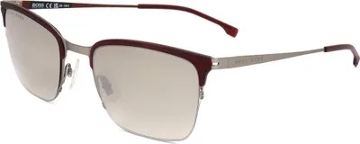 Produktbild von Hugo Boss BOSS 1244/S MATTE BURGUNDY RUTHENIUM 55/22/150 Herren Sonnenbrillen