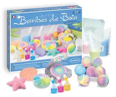 Produktbild von Badebomben zum Selbermachen – Kreatives Set – 10 Badebomben – Für Kinder ab 8 Jahren