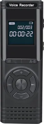 Zdjęcie produktu dla Cyfrowe dyktafony z obsługą głosową i funkcją MP3 – pojemność 4 GB, 8 GB, 16 GB lub 32 GB