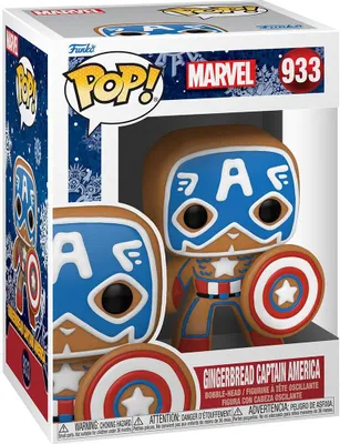 Produktbild von Marvel - Gingerbread Lebkuchen Captain America 933 - Funko Pop! - Vinyl Figur