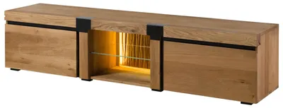 Immagine prodotto di MASSIVMOEBEL24 | Mobile TV in legno di Quercia selvatica 220x48x50 878 oliato / naturale ROTTERDAM #122
