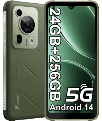 Produktbild von Smartphone FOSSIBOT F112 PRO – Android-Handy, 256 GB, 12 GB RAM, 6.88 Zoll, MediaTek Dimensity 6300, 7150 mAh – Grün
