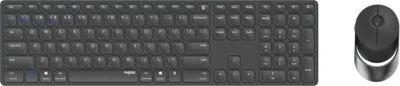 Obrázek produktu pro Rapoo 9850M Tastatur Maus enthalten RF Wireless + Bluetooth QWERTZ Deutsch Grau (00215389)