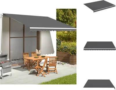 Immagine prodotto di vidaXL Telo da sole antracite 4,5x3,5 m - Tende da sole