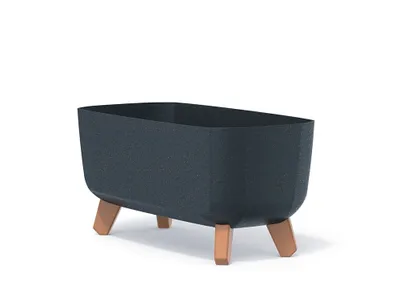Obrázek produktu pro Prosperplast s.r.o. Květináč s nožičkami GRACIA CASE ECO WOOD 39 cm, antracit