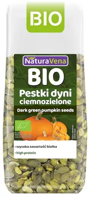 PESTKI DYNI CIEMNOZIELONE BIO 150 g - NATURAVENA