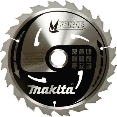 Zdjęcie produktu dla Tarcza pilarska Makita M Force 165 x 20 x 2 mm 24 zęby ( A-89632 )