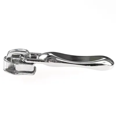 Produktbild von 5 Stylische Zipper für Spiralreißverschluss, 5mm, Farbauswahl, Farbe:silber