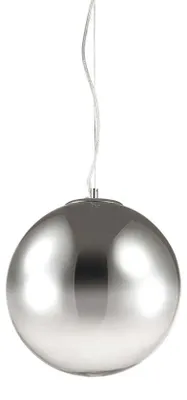 Produktbild von Mapa Suspension Modern Glas Chrom schattiert 1 Licht E27 D40Cm