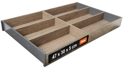 Immagine prodotto di Blum Ambia-Line Vassoio portaposate Vassoio portaposate 475x300x50mm, acciaio rovere Nebraska