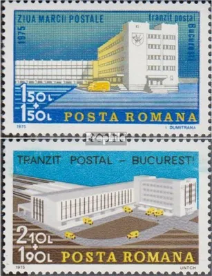 Produktbild von Briefmarken Rumänien 1975 Mi 3309-3310 (kompl.Ausg.) postfrisch Tag der Briefmarke