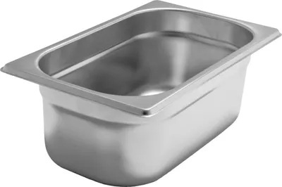 Produktbild von AcMax GN 1/4 Gastronormbehälter GN-Behälter Edelstahl 2,8 Liter Tiefe 100mm Gastronorm