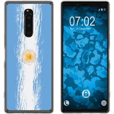 Produktbild von PhoneNatic Case kompatibel mit Sony Xperia 1 Silikon-Hülle WM Argentinien M1