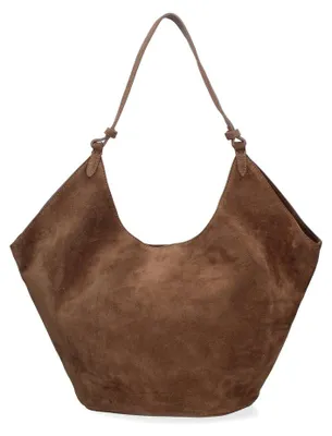 Immagine prodotto di Borsa a tracolla "Lux Dames" in pelle scamosciata, prodotta in Italia