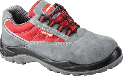 Produktbild von Wildleder/Oxford-Schuhe Grau-Rot, S1P Src, "44", Ce, Lahti