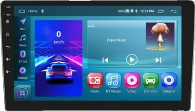 Obrázek produktu pro Autorádio, Android Auto, multimediální přehrávač do auta, 10palcový 2G64G CarPlay