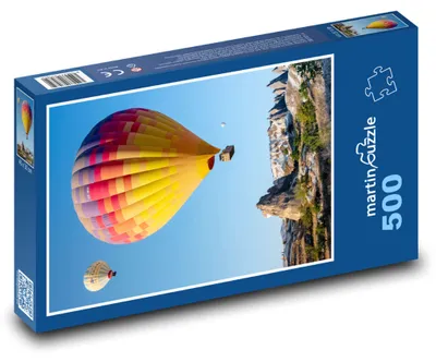 Obrázok produktu pre Puzzle 500 Teplovzdušné balóny nad krajinou - martinpuzzle