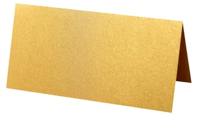 Produktbild von 50 Stück Premium Platzkarten, 2x3,5 Zoll Kleine Zeltkarten Zum Ausfüllen Für Hochzeiten, Tische, Abendessen Und Dinnerpartys（Gold）