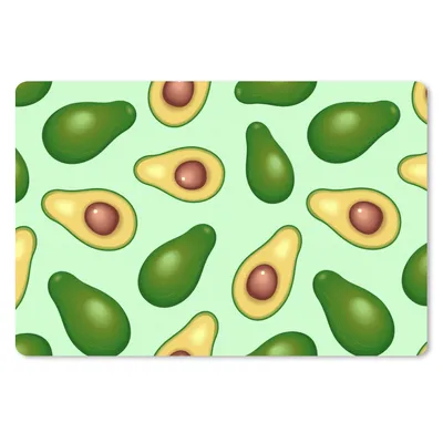 Produktbild von MuchoWow® Mauspad Mousepad Avocado - Muster - Grün 27x18 cm - Mousepads - Maus Mat - Pad - Mausunterlage - Büroartikel - Desk Matten
